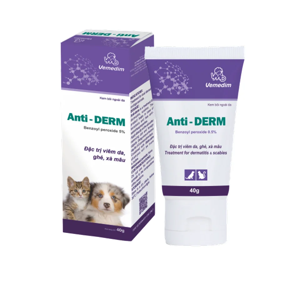 Supply GMP certified,  Pet medicine for Treatment for dermatitis and scabies, Anti Derm Good Price