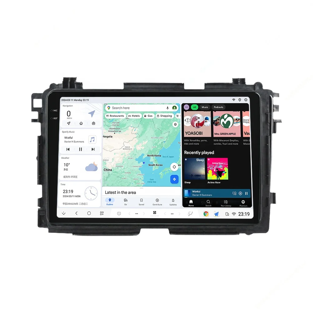 Mekede DUDU7 android car radio dvd player 2K multimedia split screen support dvr  for Honda VEZEL XRV 2013 2014 2015 2016 2018