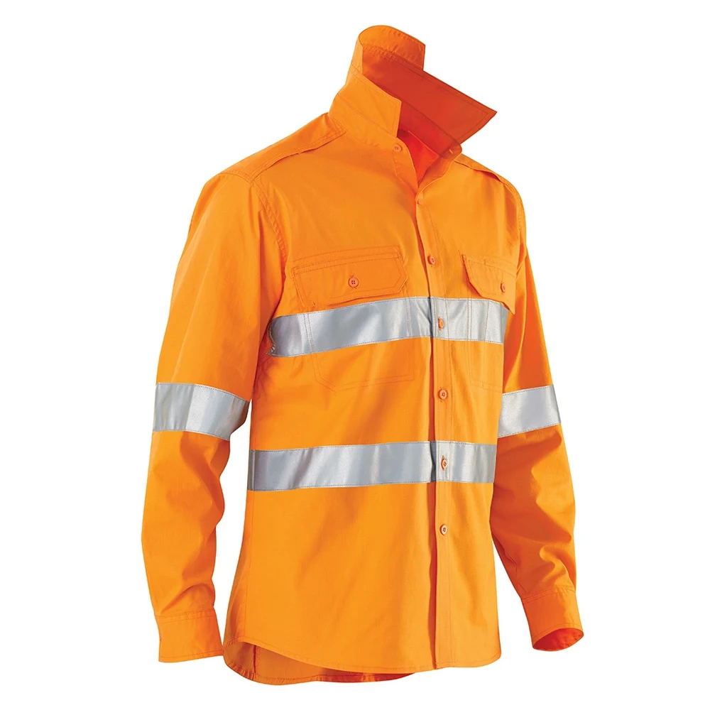 Best Quality Cheap Price Safety Shirt Reflective High Visibility OEM Long Sleeve Reflective Road Safety Cheap T Shirt