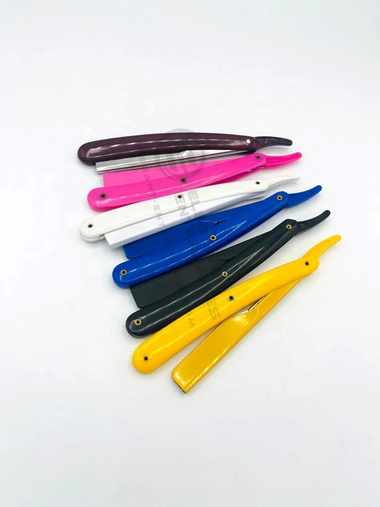 Wholesale Blue Straight Barber Razor Light Weight Top Selling With Custom Brand Name High Quality Top Selling Shaving Razor