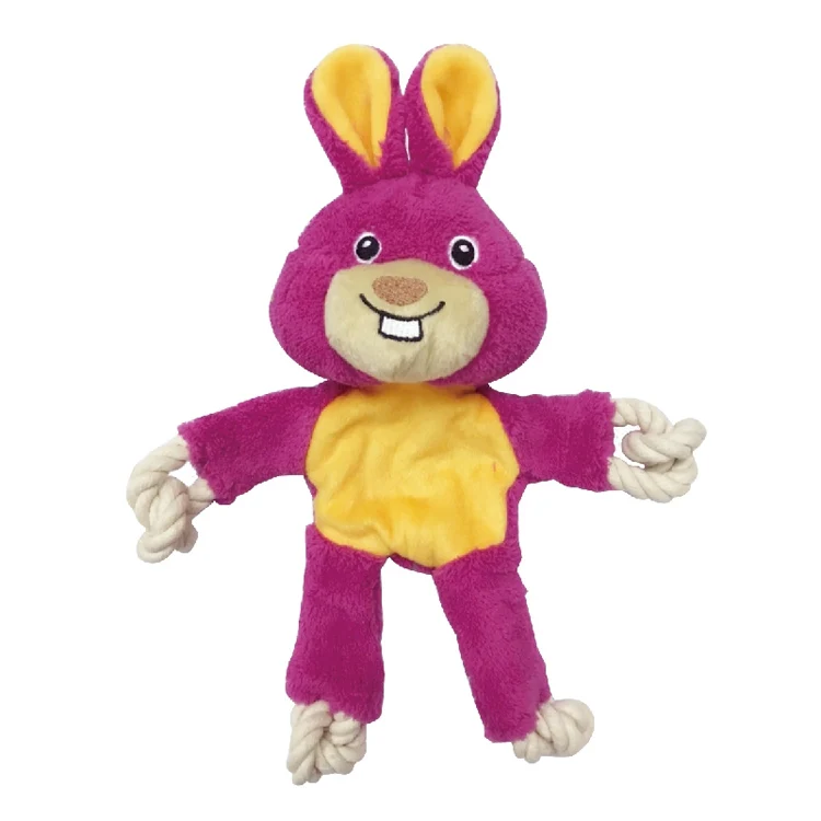 Superior Quality Cute Plush Duck Dog Pet Chew Toy Plush Animal Shape Non Toxic For Dogs