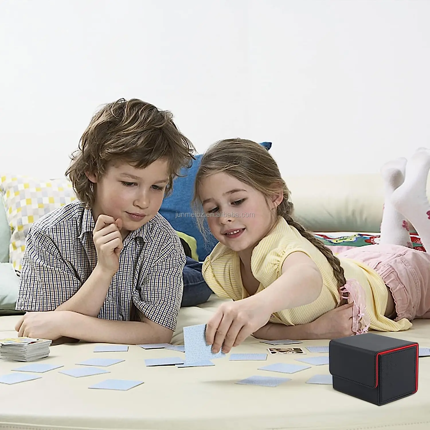 High-End Custom Card Deck Box Yugioh MTG Trading Card PU Leather Deck Box Storage Game Card Box