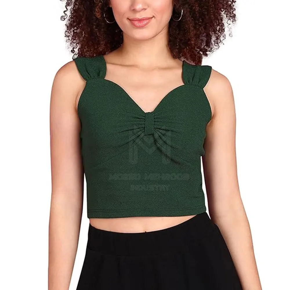 Best Selling Women Crop Top Vest Custom Design Women Crop Top Vest Low Moq Women Crop Top Vest