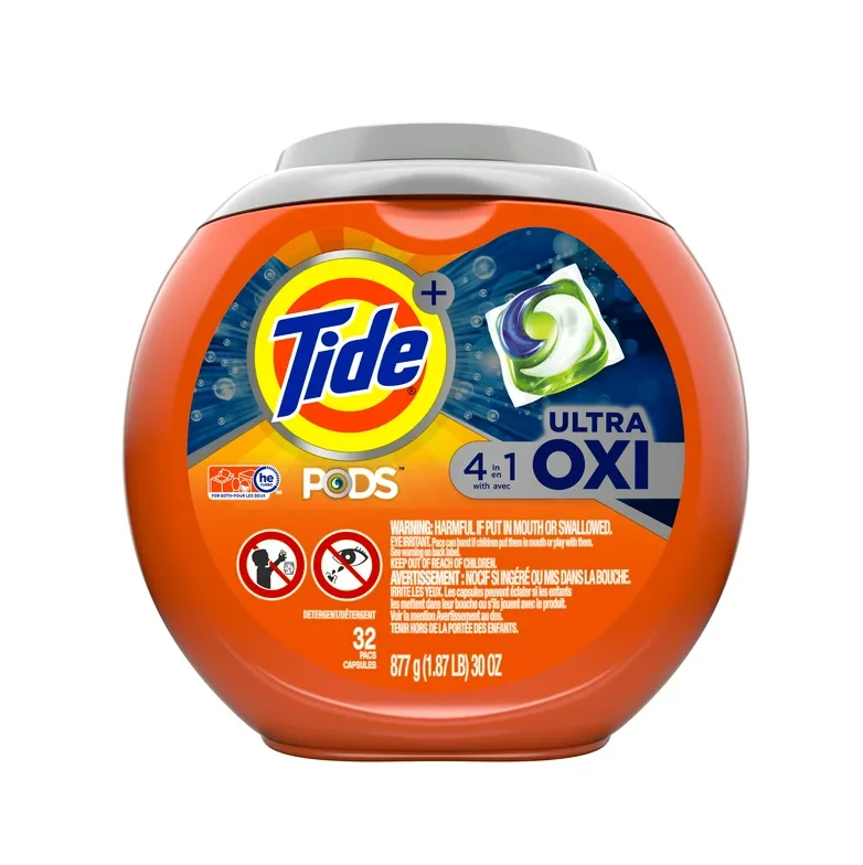 Tide Pods Plus Ultra Oxi 32 Ct Liquid Laundry