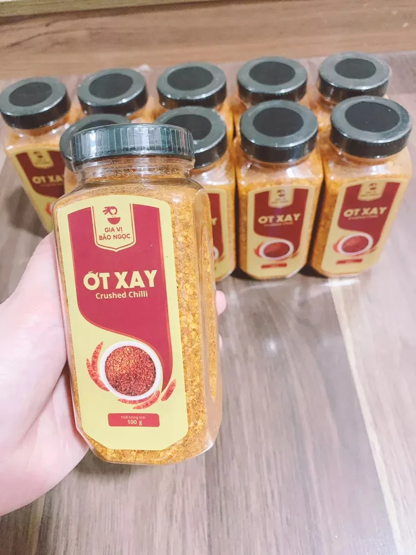 Горячий продукт 100% природы сухой красный перец чили Бао нгок измельченный сушеный соль 100 г из Вьетнамского Красного Порошка Чили смешанные специи