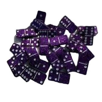 Wholesale acrylic plastic resin melamine color double custom domino