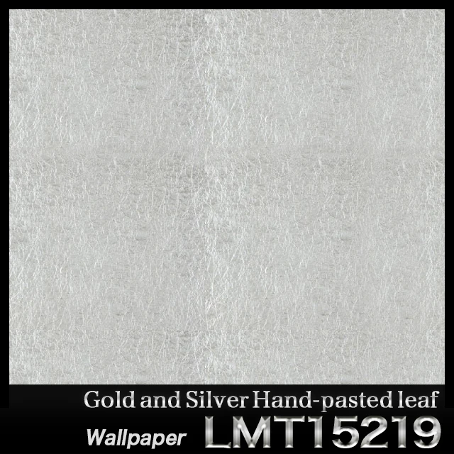 [Wallpaper] Gold & Silver Hand-pasted leaf 1roll [36.2 inchx 291.3 inch] LMT15219