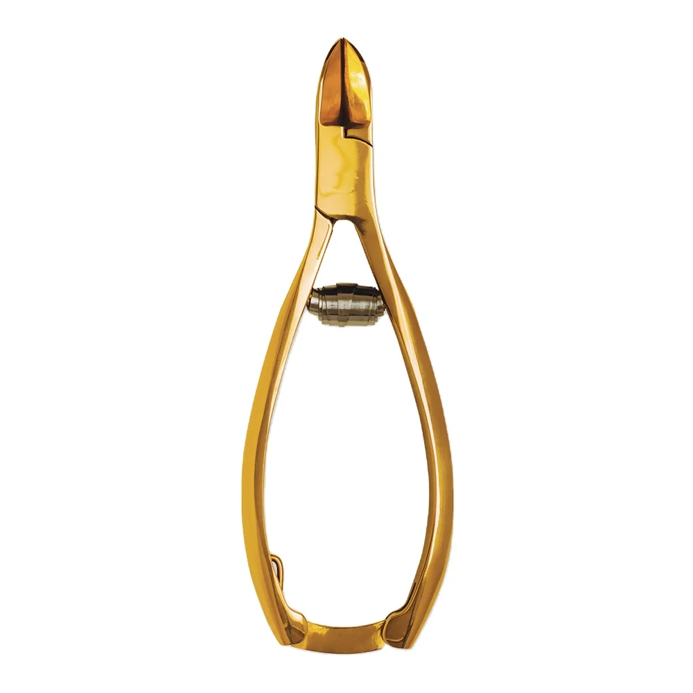 Professional Premium Gold Plated Nail Clippers Heavy Duty 440c Steel Podiatry Foot Nail Cutters Full JAW Clippers