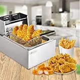 KING INTERNATIONAL  Stainless Steel Electric 6 Liter Deep Fryer for Restaurant and Kitchen and commercial