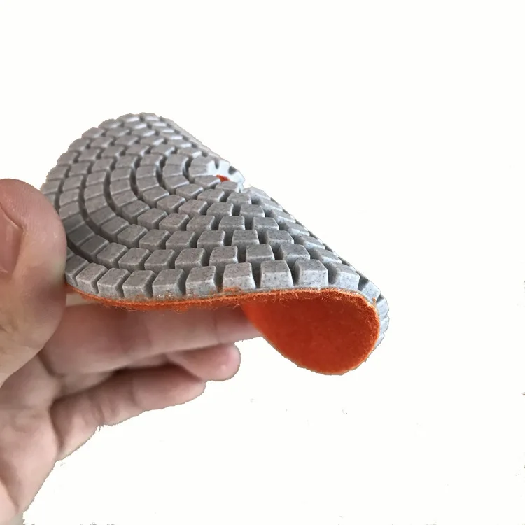 4 Inch 7 Pieces Dry Diamond Polishing Pads Set for Granite Marble Quartz