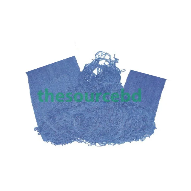 Premium Quality Blue Cotton Fishnet with 2-Ply Yarn for Resilient and Long-Lasting Use