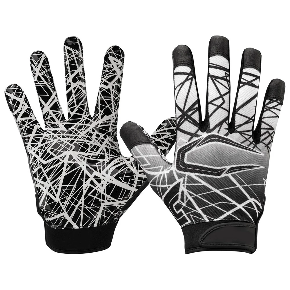 Sticky Football Gloves Comfortable Soft American Football Gloves 2024 Custom Team Design Football Gloves