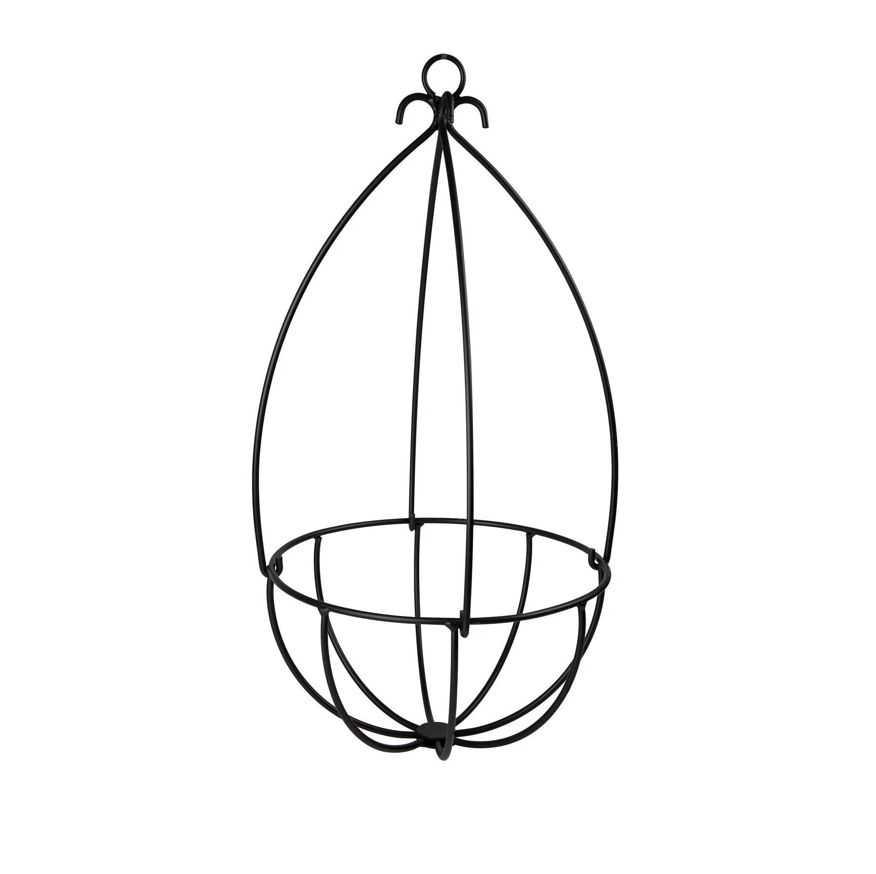 Hanging wire flower basket wrought iron modern design outdoor window decor plants flowers pot garden home yard made in India