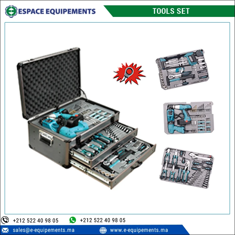 Popular Hardware 186 pcs Household Repair Multi Function Combination Car Repair Socket Ratchet Wrench Sets Full Hand Tool Set