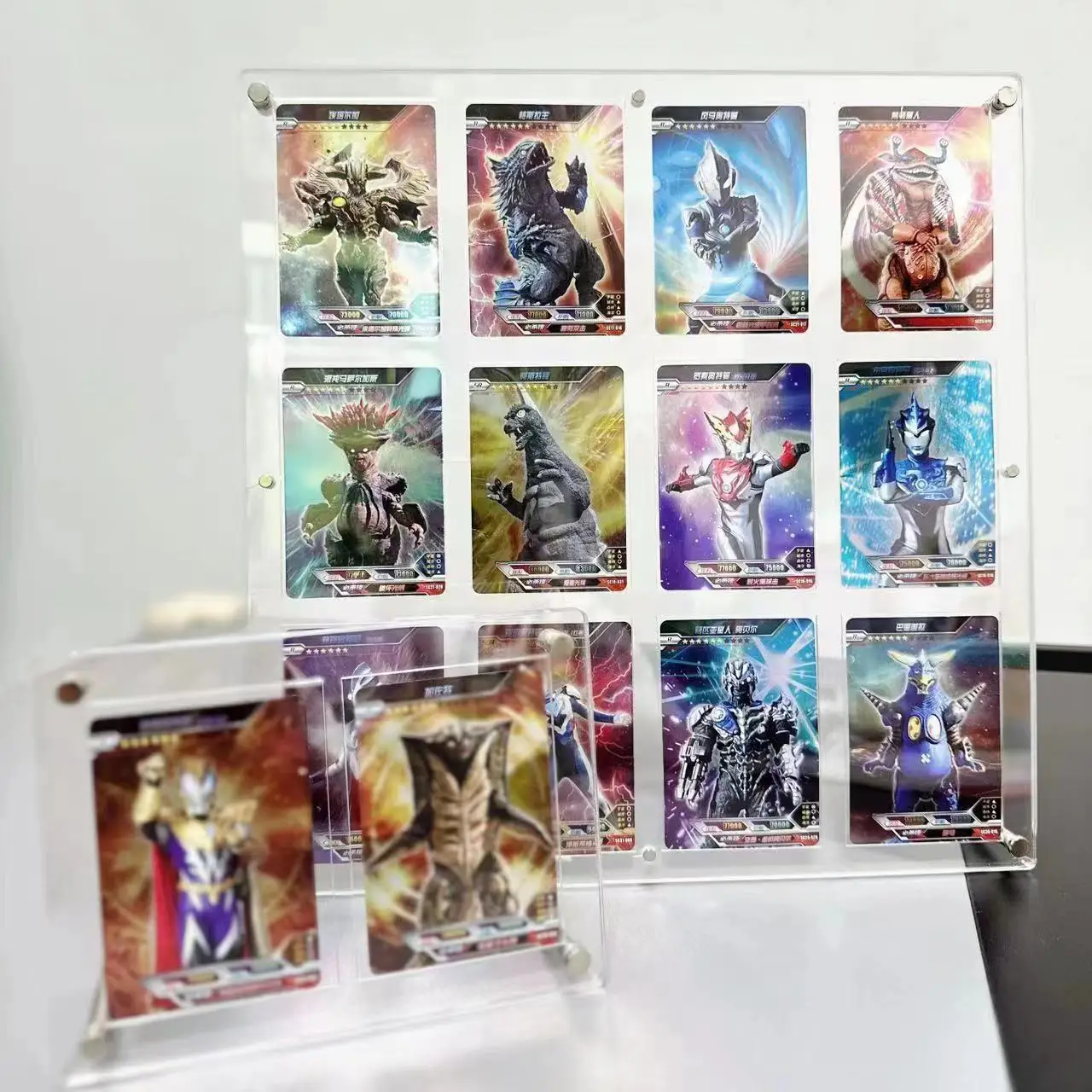 Clear Acrylic Card Holder Display Frame Stand Collectibles Baseball Card Showcase Display for TCG Pokemon Trading Card