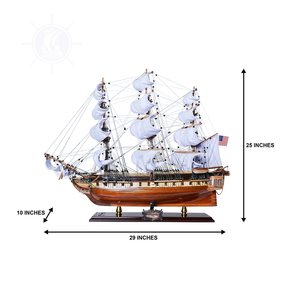 USS Constitution Limited Edition Full Crooked Sails Only 100 Units Produced | sample available