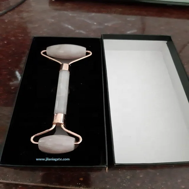 Best Seller Facial Massage Rose Quartz Stone And Jade Roller Massager For Face Beauty Pink Sale Gifts | Buy Jilaniagate