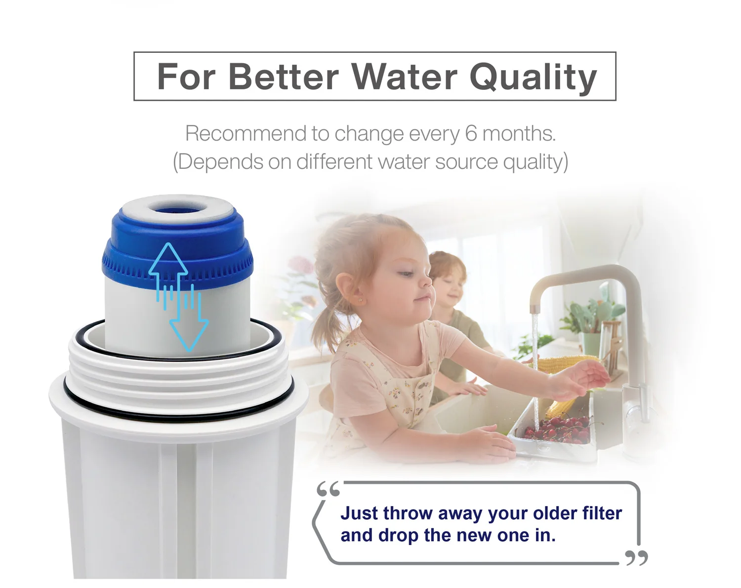 10-Piece UDF Filter Cartridge Electric Activated Carbon Block for Household Outdoor Water Filtration for Under-Sink Use Made PP