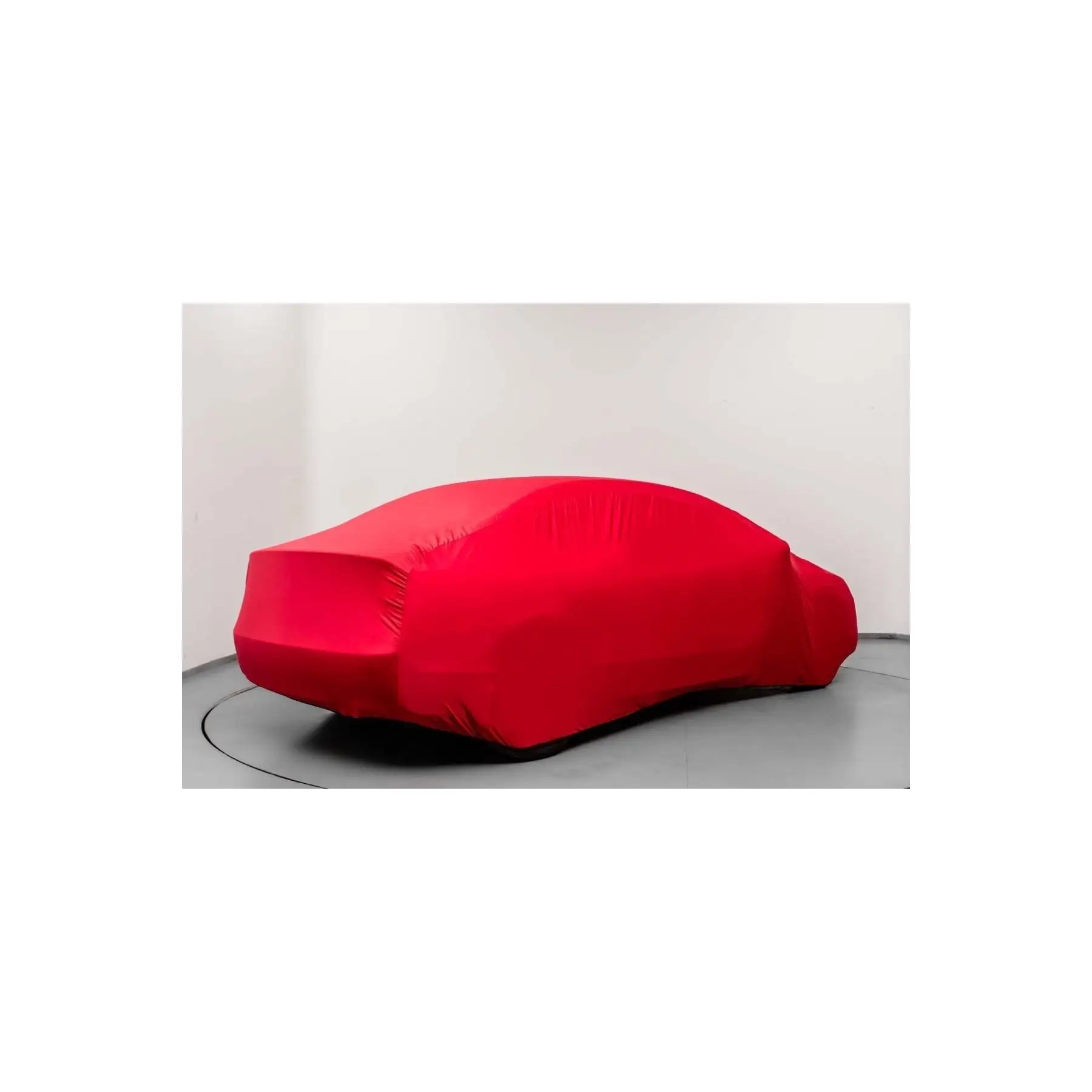 Audi A6 4f C6 Sedan (2008-2011) Combed Cotton Car Cover with Red Automobile Fabric Logo