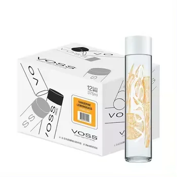 Voss Still Natural Spring Water 12 Pack Case of Bottled/  Mineral Drinking Water With 100%