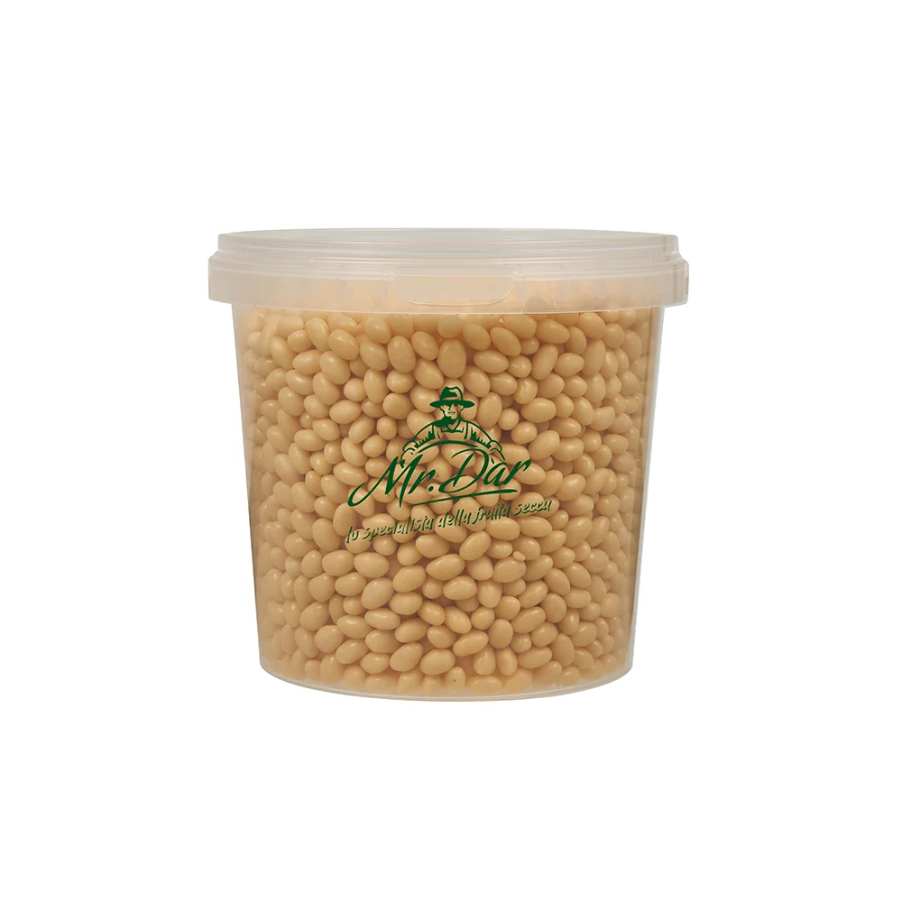 Low Price Rice Crispies Made in Italy Coated With Tasty White Chocolate 1 kg Ten-pieces Box