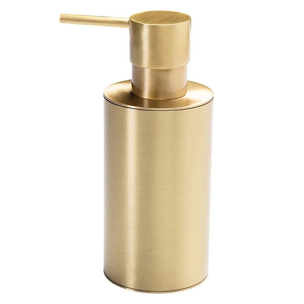 Top Quality Metal Liquid Soap And Shampoo Dispenser With Pump Gold Color Plated Shiny Look Bathroom And Washroom Accessories