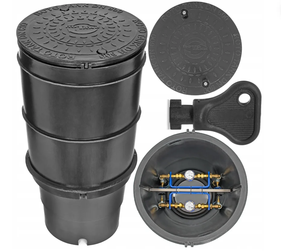 Стойкая к давлению коробка для счетчика воды, подземный, DN600, H-1200, сверхпрочный круглый диаметр, водонепроницаемая крышка люка