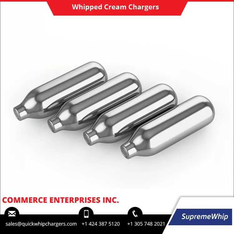 CE / EU Certified Best Dessert Making Tool SupremeWhip 8.2g Whipped Cream Chargers at Low Market Price for Cake Decor