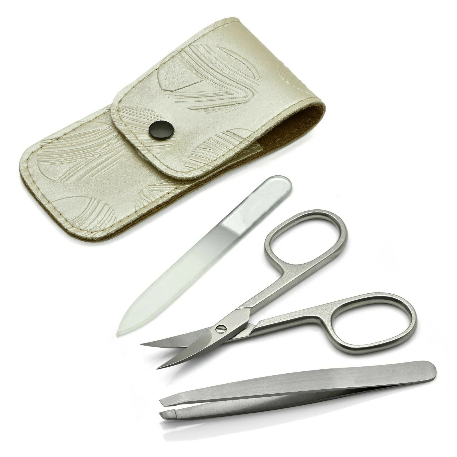 Custom 3 piece Manicure Set Stainless Steel Nail Cuticle Scissors Nipper Cuticle Nail Scissors