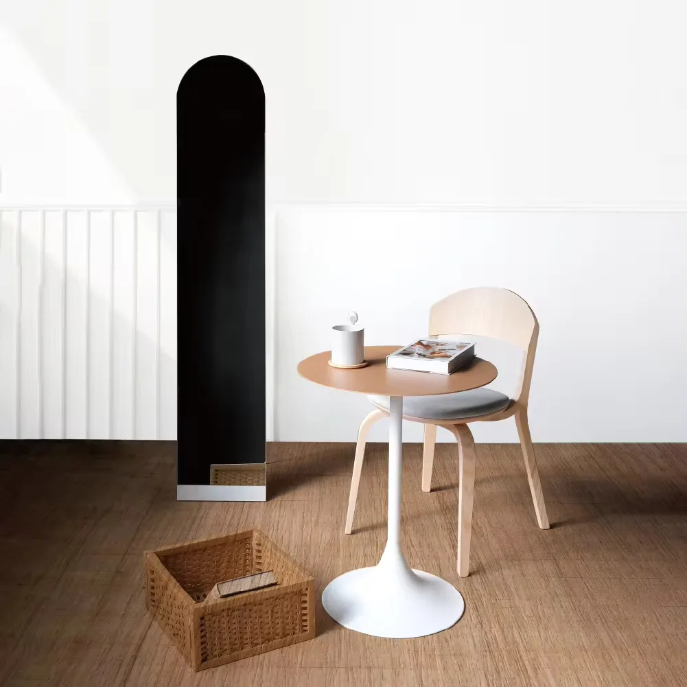 Full Body Floor Leaning Big Dressing Mirror with Elegant Lines and Lightweight Design