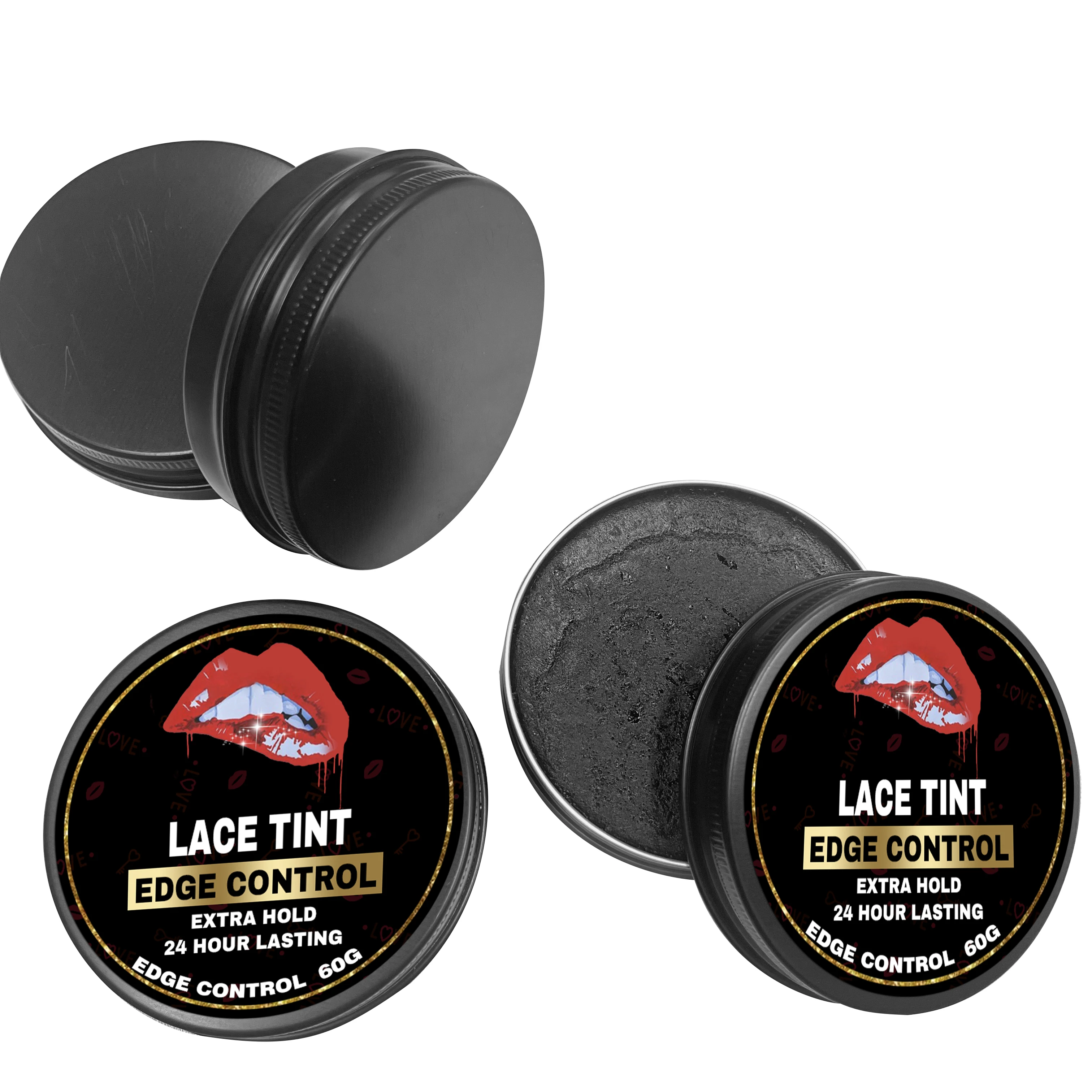 custom private label new formula black texture hair gel for edge control