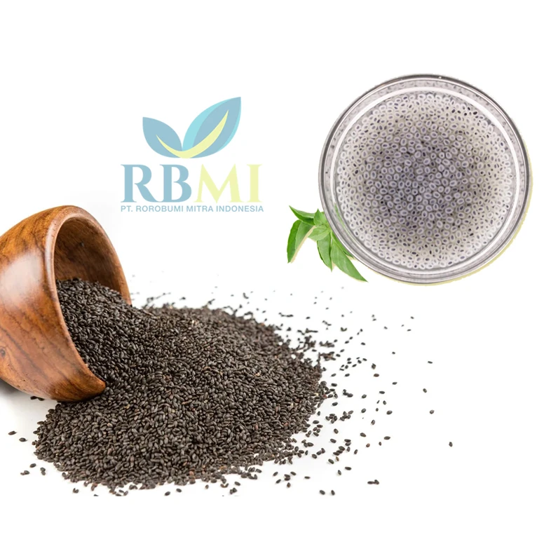 Basil Seeds Selasih seeds Ocimum basilicum seed factory supplier price health small raw basil With COMPETITIVE PRICE