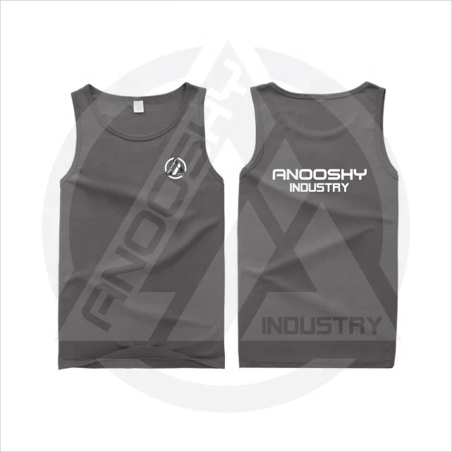 2024 Gym Vest Unisex Tank Top Bodybuilding Fitness Cotton Workout Singlet O-Neck Sporting Muscle Sleeveless Shirt Tank Top OEM