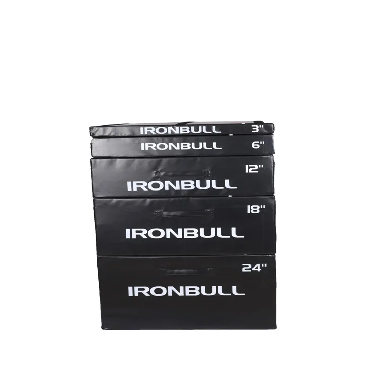 Gym Soft Foam Plyo Box with 4 Different Heights 15cm/30cm/45cm/60cm