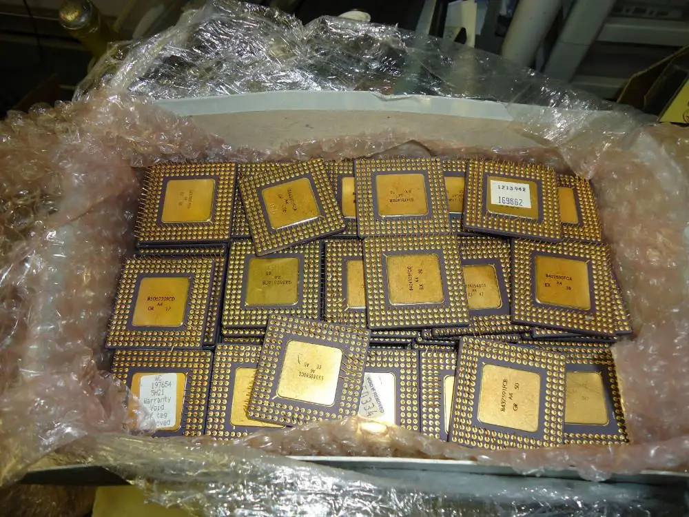 Pentium Pro Ceramic CPU Processor Scrap with Gold Recovery for sale