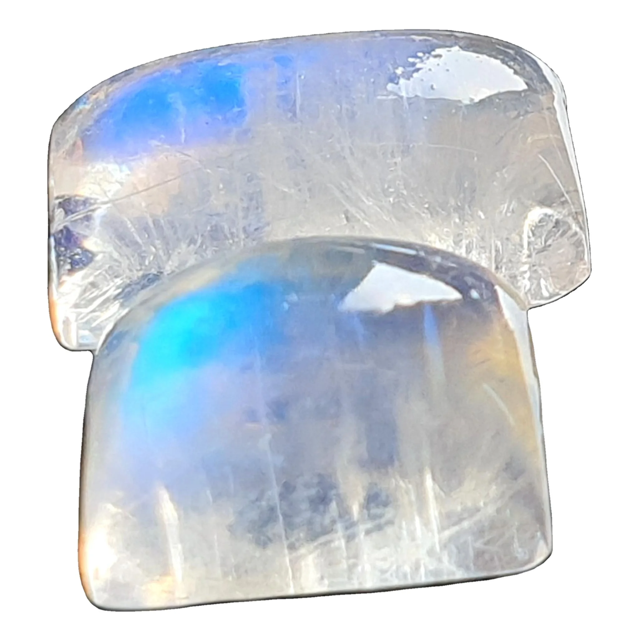 Багет Ограненный кабошон Радужный Лунный Камень среднего качества Прозрачный Качественный Ограненный по оптовым ценам все формы и размеры