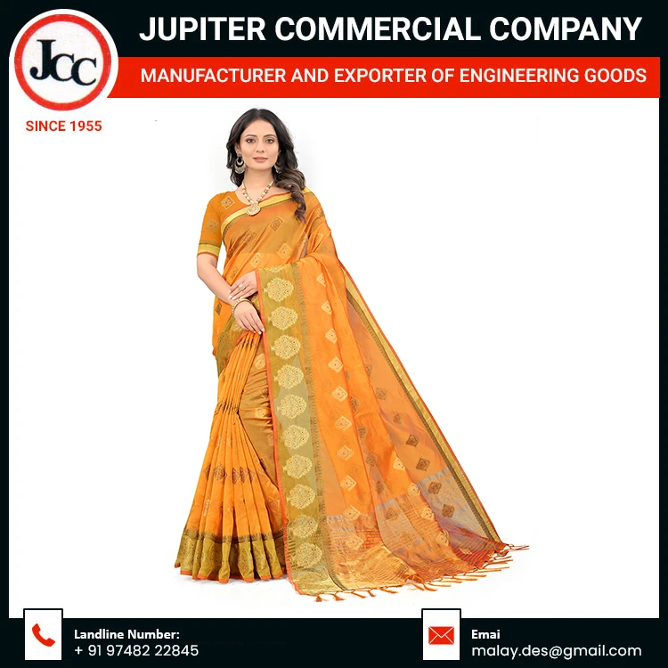 Organza Fabric Saree Best Selling From Indian Exporter