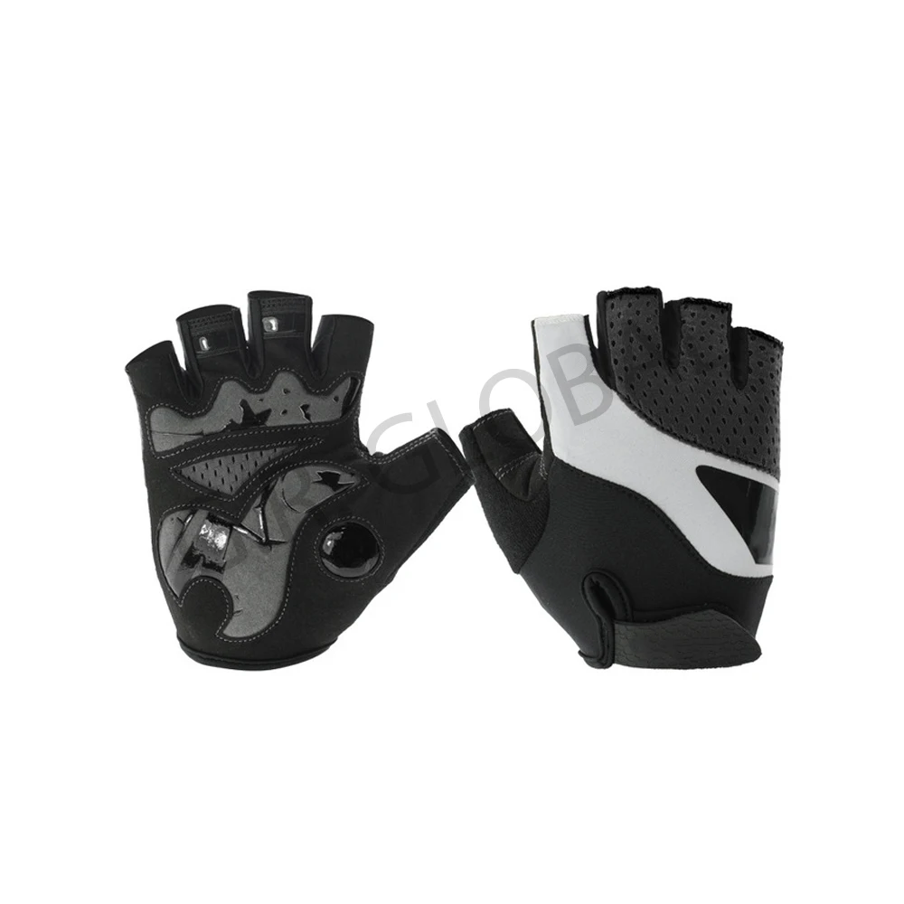 Customizable Design Silicon Printed Printing Palm Sublimated Top Hand Half Finger Cycling Gloves Custom Gymnastic Gloves