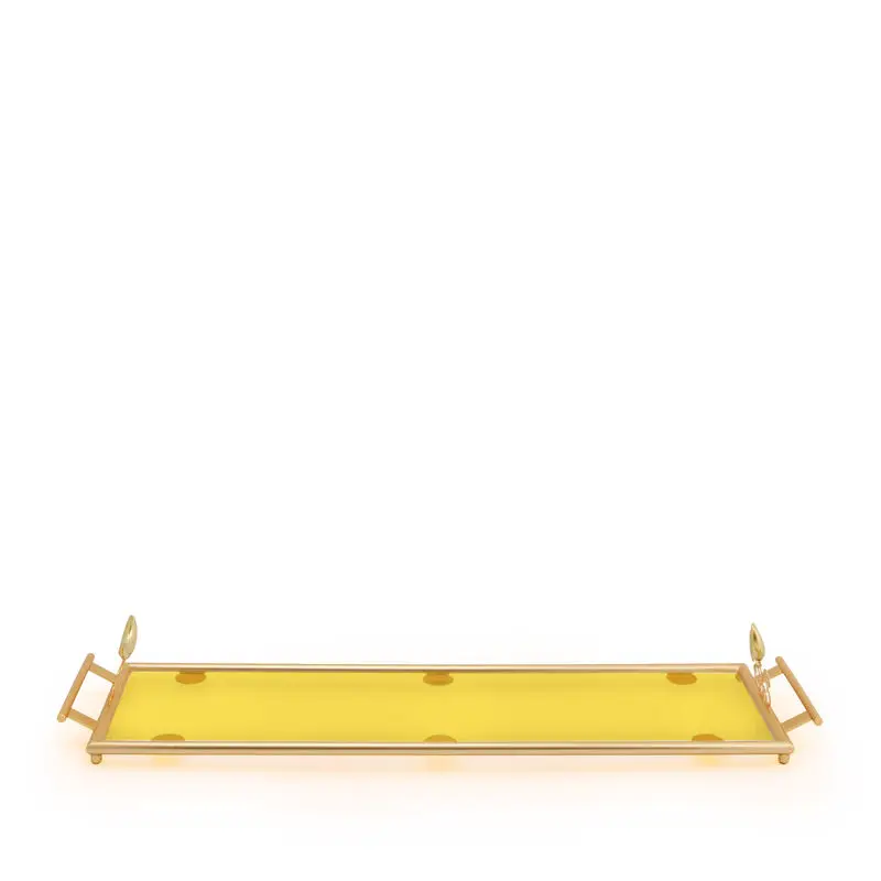 Laser Cut Arabic Calligraphy Christmas Serving Tray Platter For Hotel Restaurant Table Top Fruits Serving Use Metal Tray