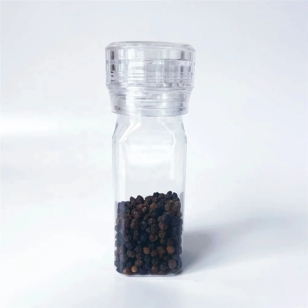 Пластиковые наборы мельниц для соли и перца, колпачок для мельницы для специй с пластиковыми емкостью для специй 100 мл