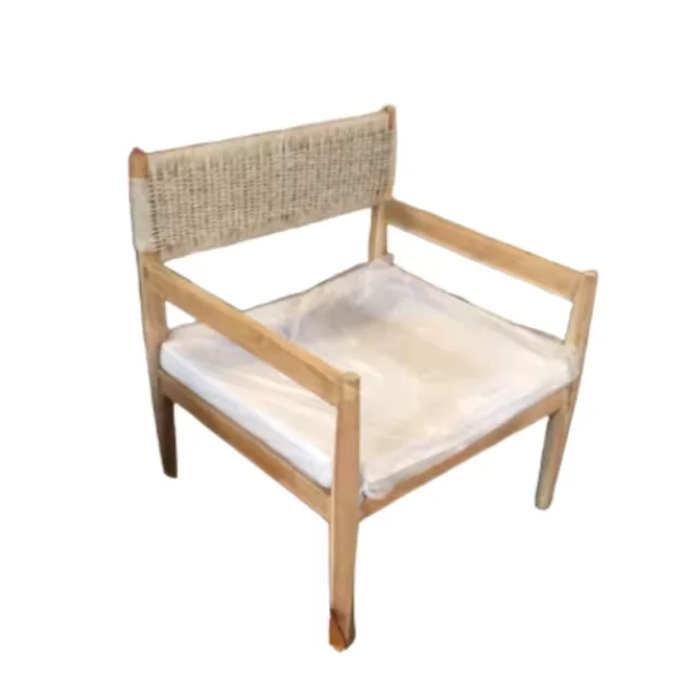 Direct Factory Modern Dining Chairs Rattan Wicker Chair with Wooden Leg High Quality Dining Chair