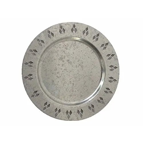 Galvanized Cheap Charger Plate Round Customized