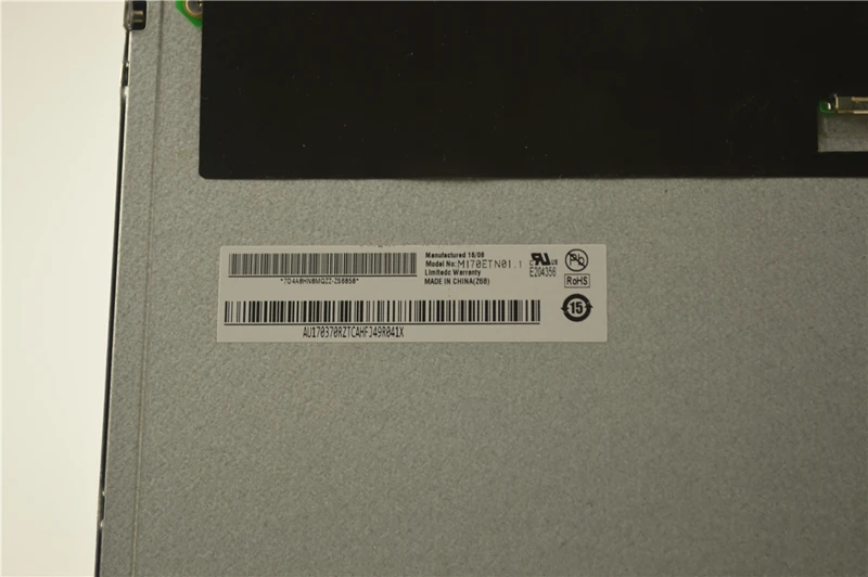 AUO directly supplier 17 inch LCD M170ETN01.1 bare panel equipped with new backlight screen 1:1
