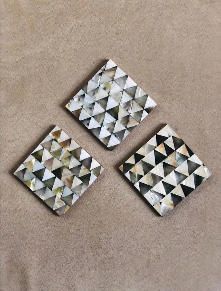 Southeast Asian style Factory Supply Round Square Walnut Bam WOODEN MATS PADS COASTERS HOME KITCHEN TABLE DECORATION ACCESSORIES