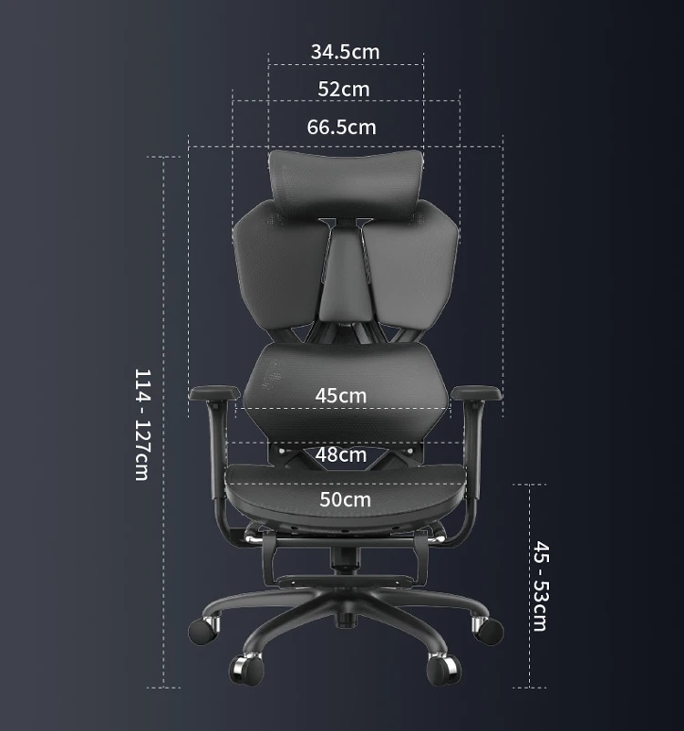 X5C Black Computer Racing Gaming Chair High Back Ergonomic Mesh Lift Chair Modern Style with Comfortable Seat