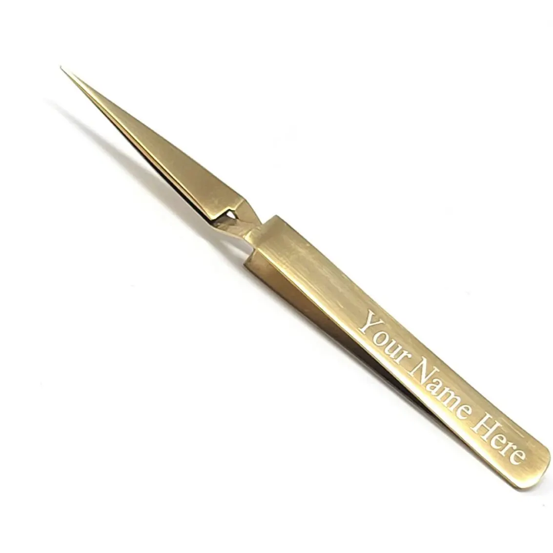 Diamond Grip Tweezers For Eyelash Extensions Straight And Curved Precision Professional Volume Easy Fanning
