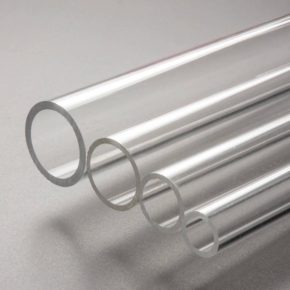 Kingsign flexible dimensions clear perspex tubing plexi glass tube