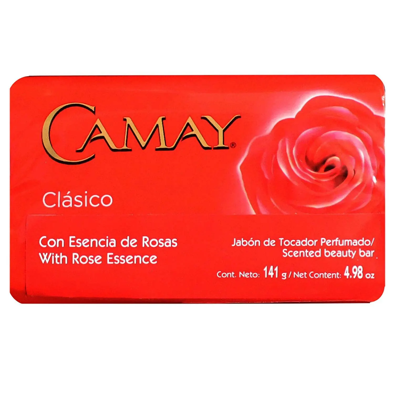 Camay Classic Bar Soap - Enriched with Rose Essence - 4.98 Ounce Bars - Pack of 6 - Delicate Fragrance, Gentle