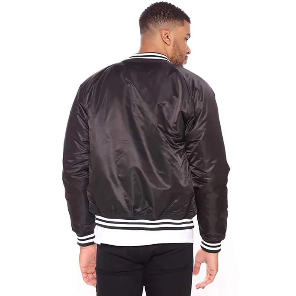 Men Bomber Jacket Flight Outdoor Wear Windbreaker Padded Insulated Warm Nylon Coating oem Bomber Jackets