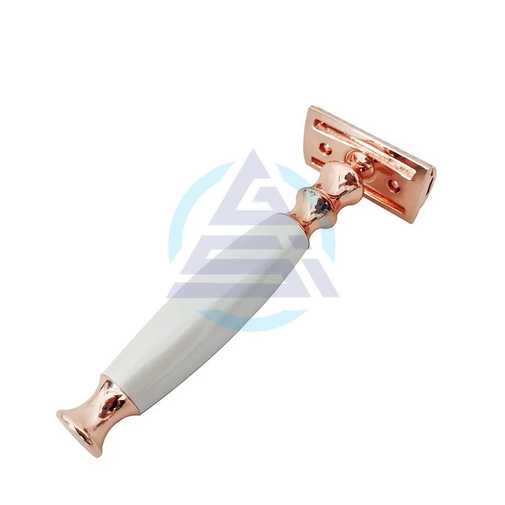 Rose Gold Vintage Shaver Styling Shaving Knife Manual Shaver Best Quality Shave Bamboo Handle Shaving Safety Razor